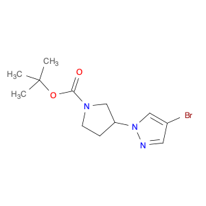 1201657-89-7 1-Pyrrolidinecarboxylic acid, 3-(4-bromo-1H-pyrazol-1-yl)-, 1,1-dimethylethyl ester