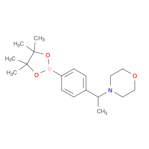 1206594-12-8 4-(1-(4-(4,4,5,5-tetramethyl-1,3,2-dioxaborolan-2-yl)phenyl)ethyl)morpholine