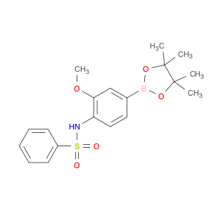 N-(2-methoxy-4-(4,4,5,5-tetramethyl-1,3,2-dioxaborolan-2-yl)phenyl)benzenesulfonamide