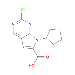 1211443-58-1 2-chloro-7-cyclopentyl-7H-pyrrolo[2,3-d]pyriMidine-6-carboxylic acid