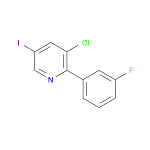 1214384-24-3 Pyridine, 3-chloro-2-(3-fluorophenyl)-5-iodo-