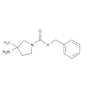 1-Pyrrolidinecarboxylic acid, 3-amino-3-methyl-, phenylmethyl ester