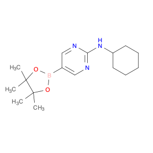 1218789-35-5 2-Pyrimidinamine, N-cyclohexyl-5-(4,4,5,5-tetramethyl-1,3,2-dioxaborolan-2-yl)-