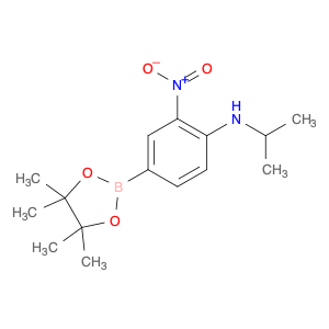 1218791-21-9 N-Isopropyl-2-nitro-4-(4,4,5,5-tetramethyl-1,3,2-dioxaborolan-2-yl)aniline