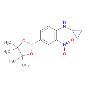 1218791-36-6 N-Cyclopropyl-2-nitro-4-(4,4,5,5-tetramethyl-1,3,2-dioxaborolan-2-yl)aniline