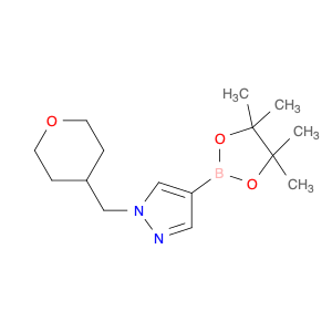 1220635-60-8 1H-Pyrazole, 1-[(tetrahydro-2H-pyran-4-yl)methyl]-4-(4,4,5,5-tetramethyl-1,3,2-dioxaborolan-2-yl)-