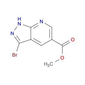 1H-Pyrazolo[3,4-b]pyridine-5-carboxylic acid, 3-bromo-, methyl ester