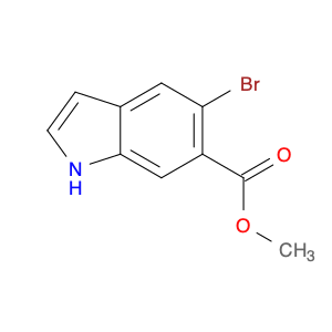 1H-Indole-6-carboxylic acid, 5-bromo-, methyl ester