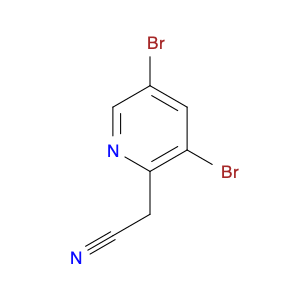 1227590-62-6 2-(3,5-dibromo-2-pyridyl)acetonitrile