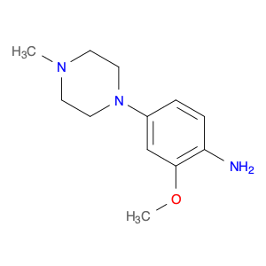 122833-04-9 Benzenamine, 2-methoxy-4-(4-methyl-1-piperazinyl)-