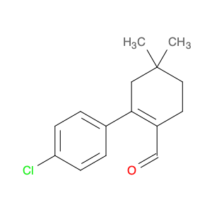 1-Cyclohexene-1-carboxaldehyde, 2-(4-chlorophenyl)-4,4-dimethyl-