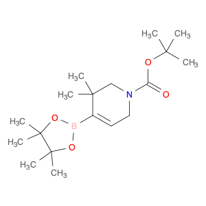 1228962-22-8 1(2H)-Pyridinecarboxylic acid, 3,6-dihydro-3,3-dimethyl-4-(4,4,5,5-tetramethyl-1,3,2-dioxaborolan-2-yl)-, 1,1-dimethylethyl ester