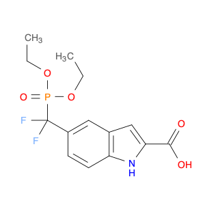 1233086-50-4 5-[(Diethoxyphosphinyl)difluoromethyl]-1H-indole-2-carboxylic acid