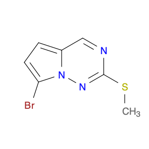 1233094-95-5 Pyrrolo[2,1-f][1,2,4]triazine, 7-bromo-2-(methylthio)-