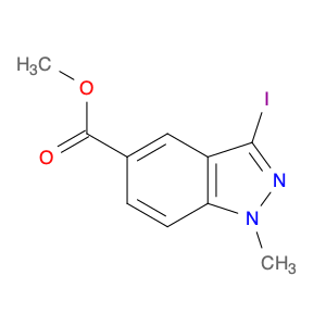 1234616-44-4 1H-Indazole-5-carboxylic acid, 3-iodo-1-methyl-, methyl ester