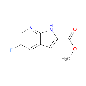 1234616-72-8 1H-Pyrrolo[2,3-b]pyridine-2-carboxylic acid, 5-fluoro-, methyl ester