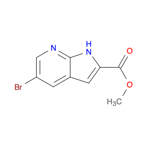 1234616-83-1 1H-Pyrrolo[2,3-b]pyridine-2-carboxylic acid, 5-bromo-, methyl ester