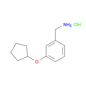 Benzenemethanamine, 3-(cyclopentyloxy)-, hydrochloride (1:1)