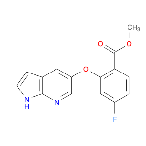 Benzoic acid, 4-fluoro-2-(1H-pyrrolo[2,3-b]pyridin-5-yloxy)-, methyl ester