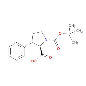 1,2-Pyrrolidinedicarboxylic acid, 3-phenyl-, 1-(1,1-dimethylethyl) ester,(2R-trans)-