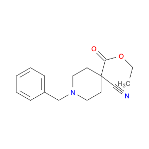 4-Piperidinecarboxylic acid, 4-cyano-1-(phenylmethyl)-, ethyl ester