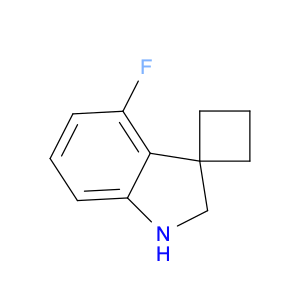 1240527-22-3 4'-fluoro-1',2'-dihydrospiro[cyclobutane-1,3'-indole]