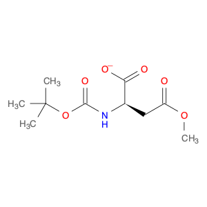 124184-67-4 D-Aspartic acid, N-[(1,1-dimethylethoxy)carbonyl]-, 4-methyl ester