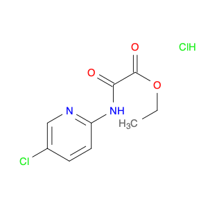 Acetic acid, 2-[(5-chloro-2-pyridinyl)amino]-2-oxo-, ethyl ester, hydrochloride (1:1)