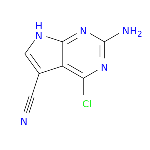 124738-81-4 7H-Pyrrolo[2,3-d]pyrimidine-5-carbonitrile, 2-amino-4-chloro-