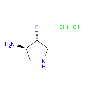 3-Pyrrolidinamine, 4-fluoro-, hydrochloride (1:2), (3R,4R)-rel-