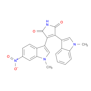 1H-Pyrrole-2,5-dione, 3-(1-methyl-1H-indol-3-yl)-4-(1-methyl-6-nitro-1H-indol-3-yl)-