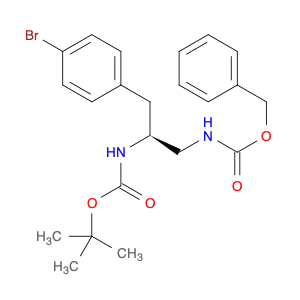 Carbamic acid, N-[(2S)-3-(4-bromophenyl)-2-[[(1,1-dimethylethoxy)carbonyl]amino]propyl]-, phenylmethyl ester