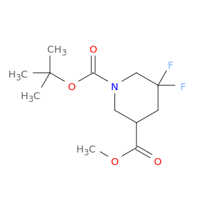 1,3-Piperidinedicarboxylic acid, 5,5-difluoro-, 1-(1,1-dimethylethyl) 3-methyl ester