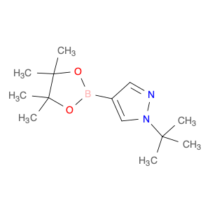 1256359-15-5 1H-Pyrazole, 1-(1,1-dimethylethyl)-4-(4,4,5,5-tetramethyl-1,3,2-dioxaborolan-2-yl)-