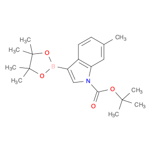 1256359-86-0 1H-Indole-1-carboxylic acid, 6-methyl-3-(4,4,5,5-tetramethyl-1,3,2-dioxaborolan-2-yl)-, 1,1-dimethylethyl ester