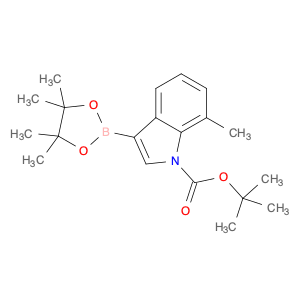 1256360-03-8 1H-Indole-1-carboxylic acid, 7-methyl-3-(4,4,5,5-tetramethyl-1,3,2-dioxaborolan-2-yl)-, 1,1-dimethylethyl ester