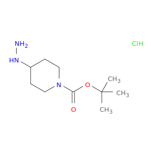 1-Piperidinecarboxylic acid, 4-hydrazinyl-, 1,1-dimethylethyl ester, hydrochloride (1:1)