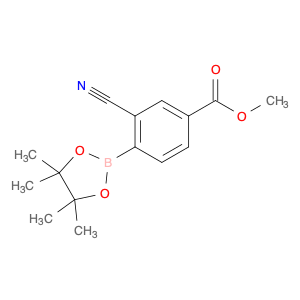 1258963-20-0 Benzoic acid, 3-cyano-4-(4,4,5,5-tetramethyl-1,3,2-dioxaborolan-2-yl)-, methyl ester