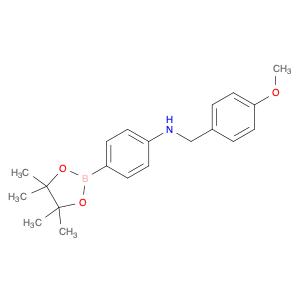 Benzenemethanamine, 4-methoxy-N-[4-(4,4,5,5-tetramethyl-1,3,2-dioxaborolan-2-yl)phenyl]-