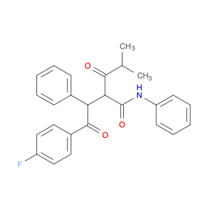 125971-96-2 Benzenebutanamide, 4-fluoro-α-(2-methyl-1-oxopropyl)-γ-oxo-N,β-diphenyl-