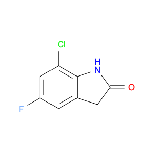 1260892-91-8 2H-Indol-2-one, 7-chloro-5-fluoro-1,3-dihydro-