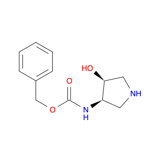 1262409-44-8 Carbamic acid, N-[(3R,4S)-4-hydroxy-3-pyrrolidinyl]-, phenylmethyl ester, rel-