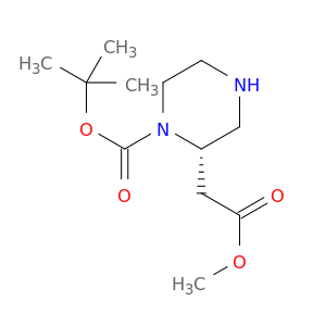 1262892-01-2 2-Piperazineacetic acid, 1-[(1,1-dimethylethoxy)carbonyl]-, methyl ester, (2S)-