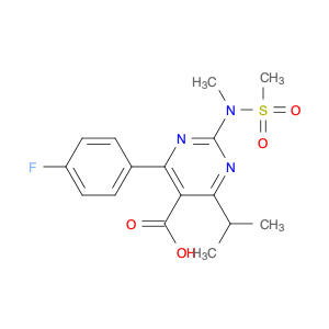 5-Pyrimidinecarboxylic acid, 4-(4-fluorophenyl)-6-(1-methylethyl)-2-[methyl(methylsulfonyl)amino]-