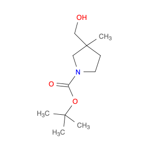 1263506-20-2 1-Pyrrolidinecarboxylic acid, 3-(hydroxymethyl)-3-methyl-, 1,1-dimethylethyl ester