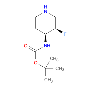 Carbamic acid, N-[(3R,4S)-3-fluoro-4-piperidinyl]-, 1,1-dimethylethyl ester, rel-