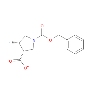 1,3-Pyrrolidinedicarboxylic acid, 4-fluoro-, 1-(phenylmethyl) ester, (3R,4S)-