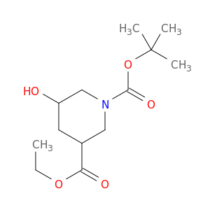 1,3-Piperidinedicarboxylic acid, 5-hydroxy-, 1-(1,1-dimethylethyl) 3-ethyl ester