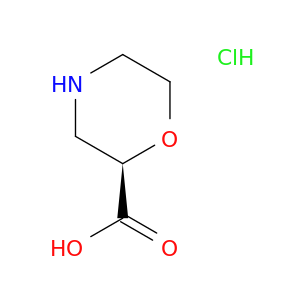 2-Morpholinecarboxylic acid, hydrochloride (1:1), (2R)-