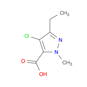 127892-62-0 1H-Pyrazole-5-carboxylic acid, 4-chloro-3-ethyl-1-methyl-